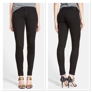 MOTHER The Looker Black High Rise Skinny Jeans 25